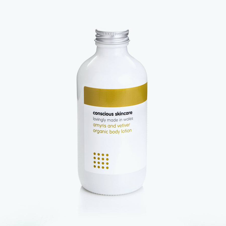 Amyris and Vetiver Organic Body Lotion - Vegan - Plastic Free