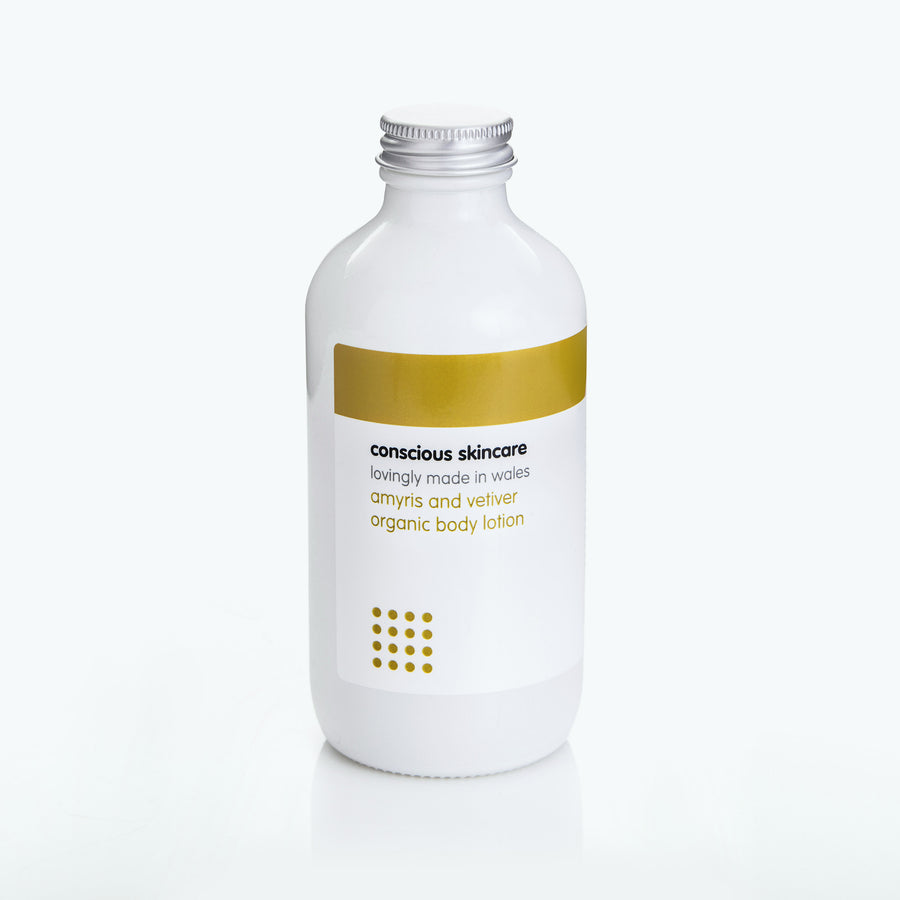 Amyris and Vetiver Organic Body Wash - Vegan - Uplifting Natural Scent