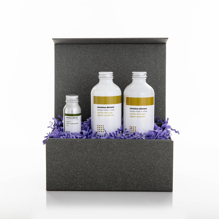 Hair Treatment Gift Set - Cypress and Sage - Natural Hair Care