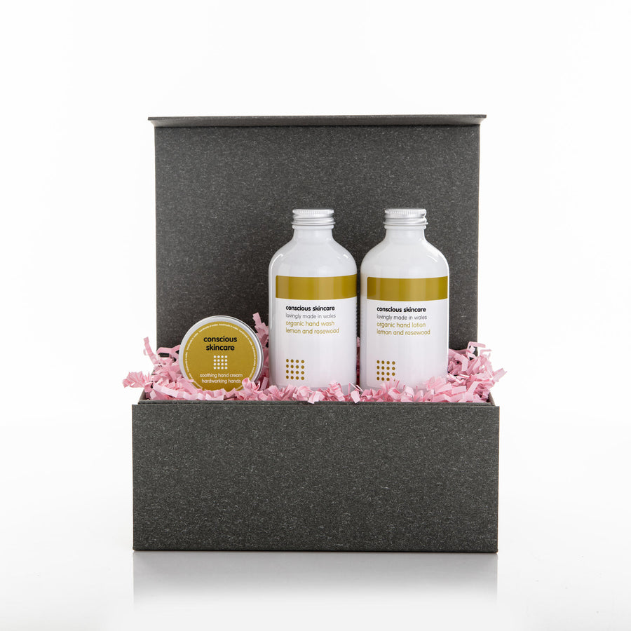 Organic Hardworking Hands Set - Hand Cream Gift Set - Vegan