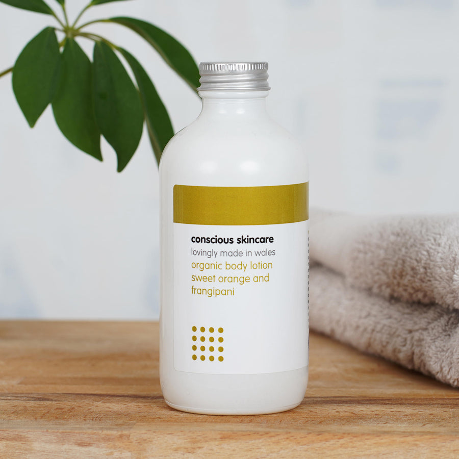 Sweet Orange and Frangipani Natural Body Moisturiser - Vegan