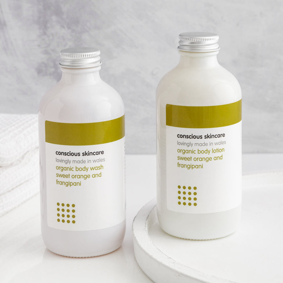 Luxurious Organic Body Set - Sweet Orange - Pamper Gift for Her