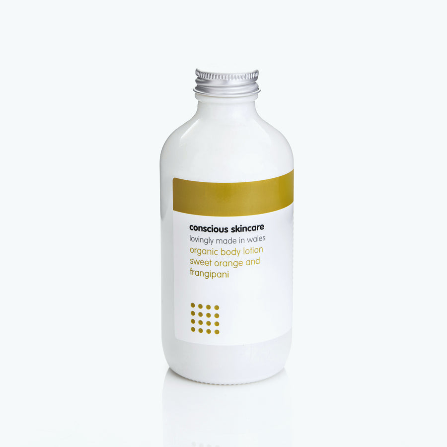 Sweet Orange and Frangipani Natural Body Moisturiser - Vegan