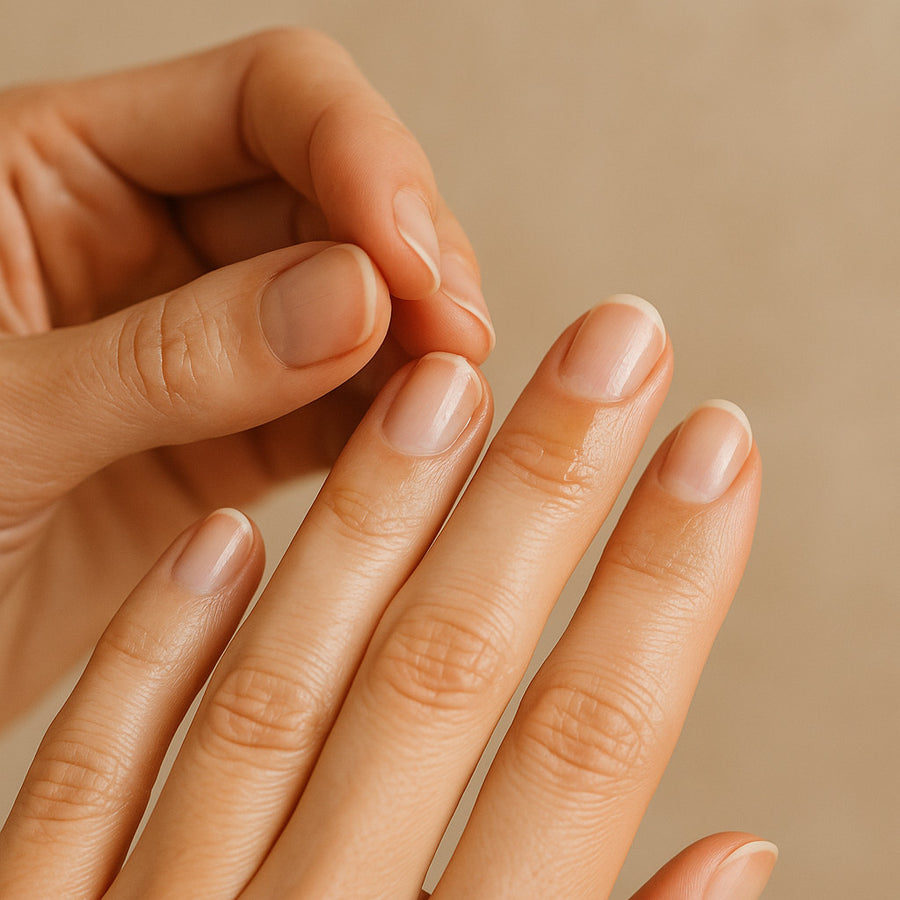 using organic argan oil on nails and cuticles — conditions and softens