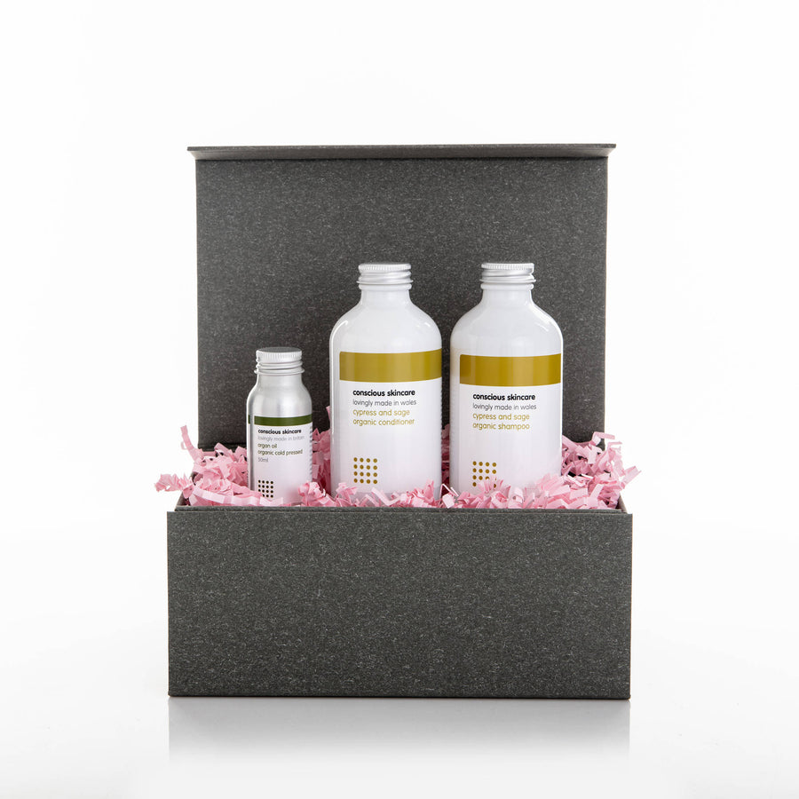 Hair Treatment Gift Set - Cypress and Sage - Natural Hair Care