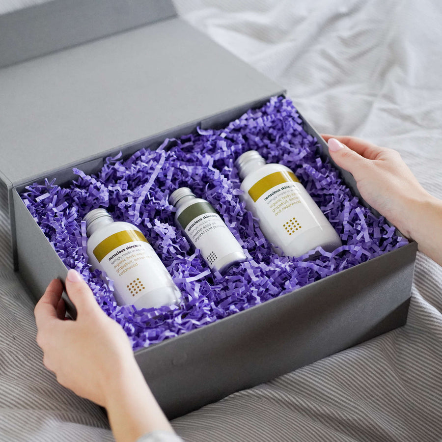 Luxurious Organic Body Set - Grapefruit - Pamper Gift Set - Vegan