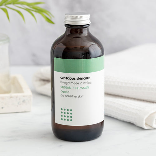 Natural Organic Face Wash - Sensitive Skin Facial Cleanser - Gentle Face Wash 