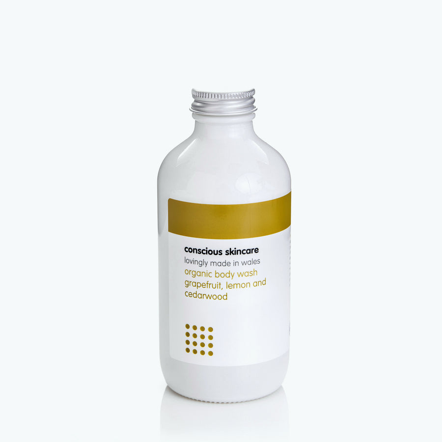 Grapefruit Lemon and Cedarwood Natural Body Wash - Plastic Free