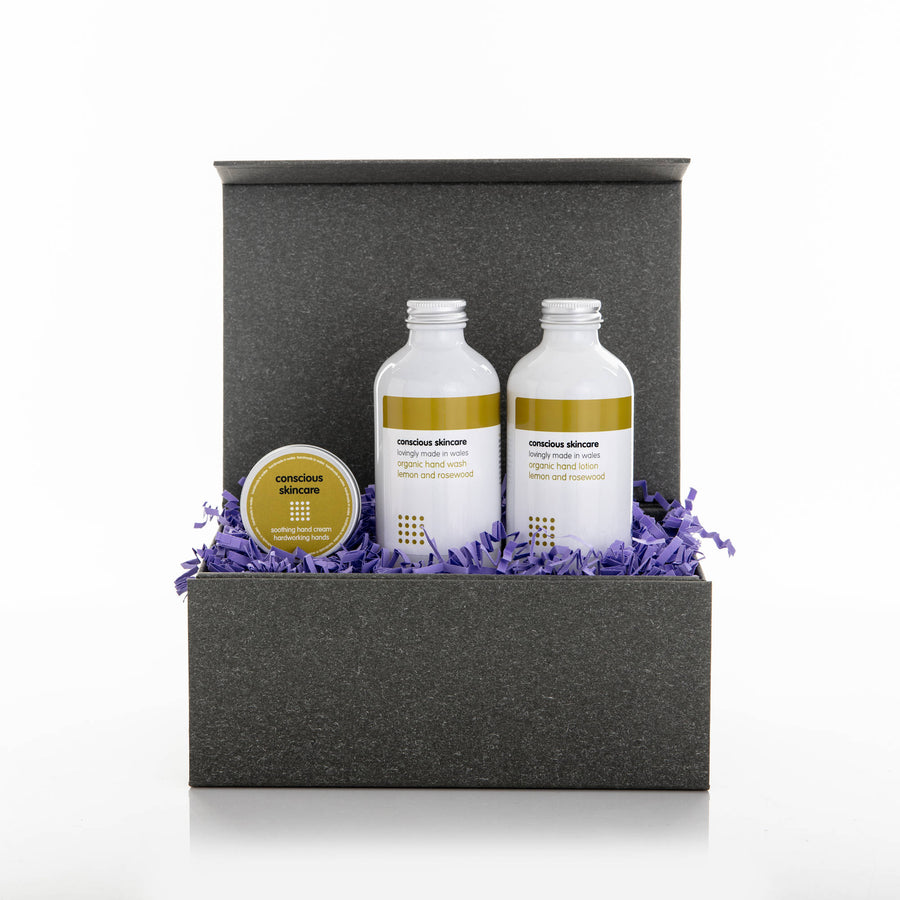 Organic Hardworking Hands Set - Hand Cream Gift Set - Vegan