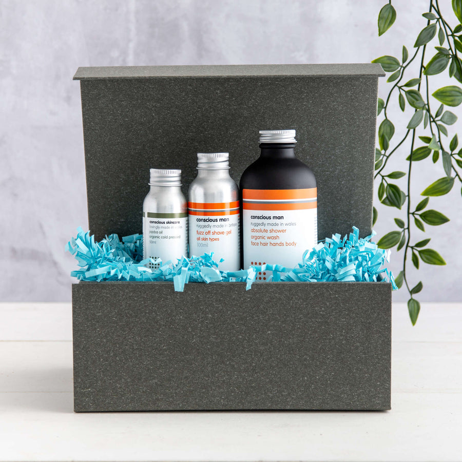 Kit and Caboodle Men's Skincare Set - Natural & Organic - Vegan - UK