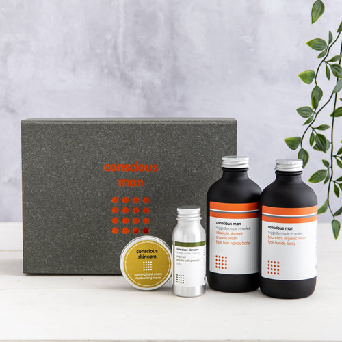 Mens Skincare Gift Set - Luxurious Body Collection - Men's Vegan Pamper Kit
