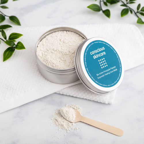 Pineapple Papaya Natural Face Mask - Plastic Free - Vegan