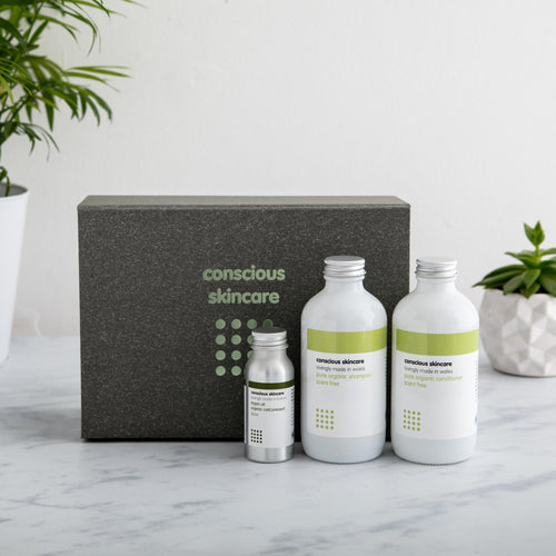 Hair Treatment Gift Set - Fragrance Free - Natural Hair Care - Vegan