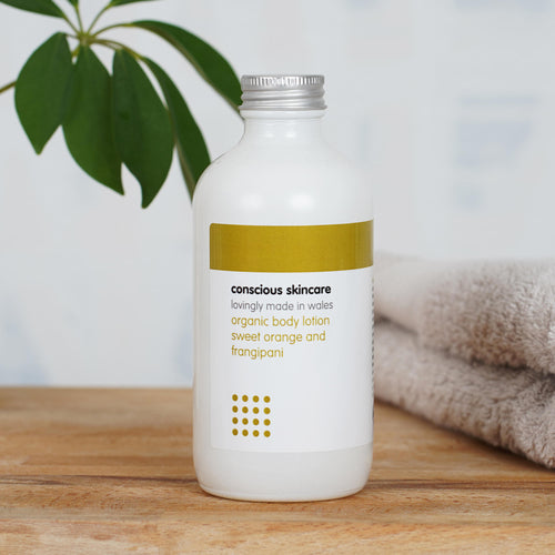 Sweet Orange and Frangipani Natural Body Moisturiser - Vegan 