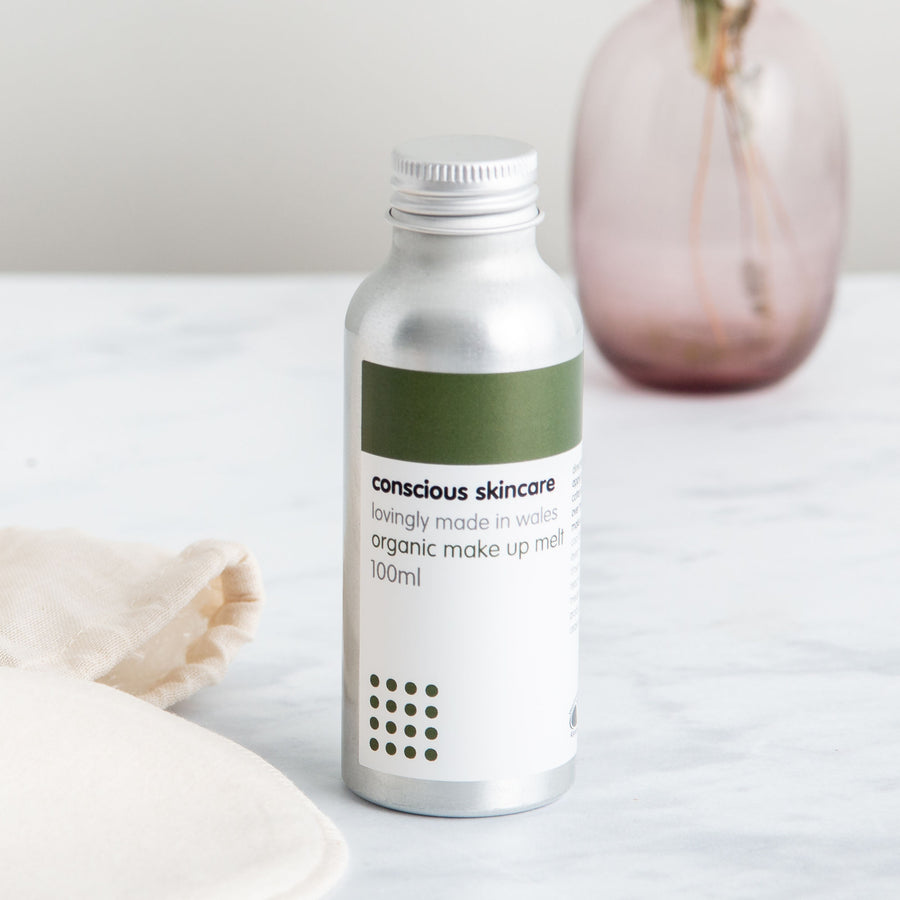 Make Up Melt natural makeup remover in aluminium 100 ml bottle